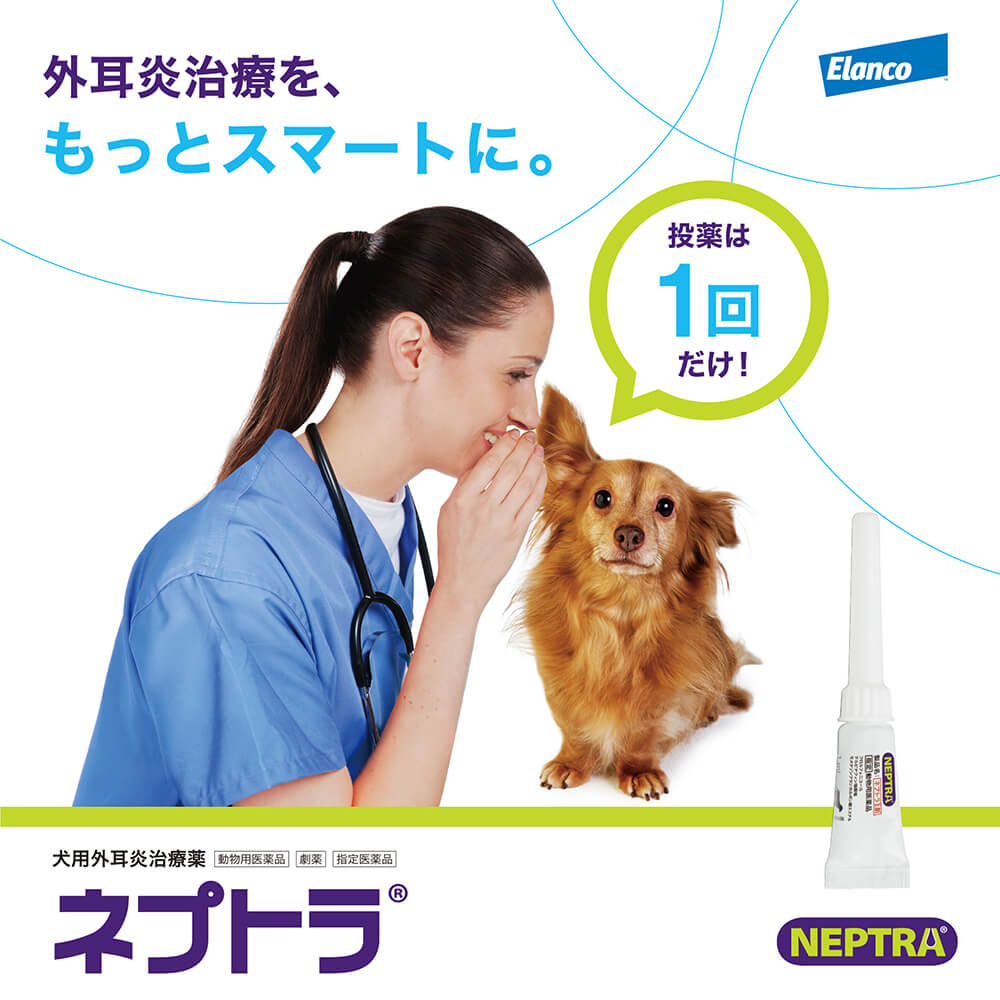 外耳炎治療薬を、もっとスマートに。ネプトラ®